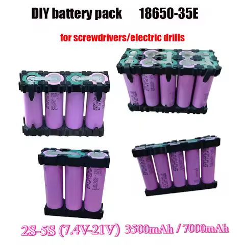 2S1P 3S2P 4S1P~5S2P 18650-35E battery pack custom 18650-35E battery welding 3500mAh / 7000mah batter
