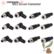 COMOWAN M12 Sensor Connector, Connector Sensor Plug M12 Aviation Plug, M12 Sensor Cable Connector An