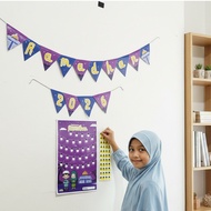 YUFIKIDS Ramadhan Chart Sticker Tracker Appreciation for Children's Fasting Islamic Education 2026