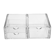 Combination Storage Cosmetic Box Drawer Storage Box Cosmetic Acrylic Box Desktop 3 Drawer Type Super