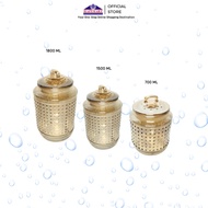 Amber Brown Spotted Round Glass Jar Cake Jar Jar Candy Jar Airtight Food Storage Jar Glass Cake Jar 