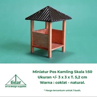 MH - Miniature Mockup Post Kamling Scale 1:50 - Pos Ronda / Gazebo