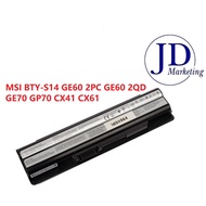 MSI BTY-S14 BTY-S15 GE60 GE620DX GE620 CR41 GE70 CR650 CR70 CX650 FX400 FX420 FX600 CX61 FR400 Lapto