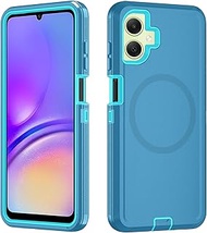 Asuwish Phone Case for Samsung Galaxy A05 with Tempered Glass Screen Protector Magnetic Cell Cover H