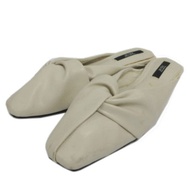 ete JETEE Mules ivory leather Direct from Japan Secondhand