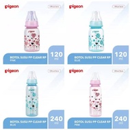 Pigeon Baby Milk Bottle Pigeon Bottle Flexible Premium Clear PP Round Base 120ml 240ml Pigeon Baby N