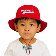 Children's Indonesian Independence Hat Jungle Hat Children's Jungle Hat August Children's Hat Bucket