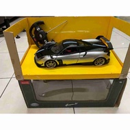 Open box RC RASTAR Remote control Rastar 1/14 scale Pagani Huayra BC SILVER 27Mhz controller