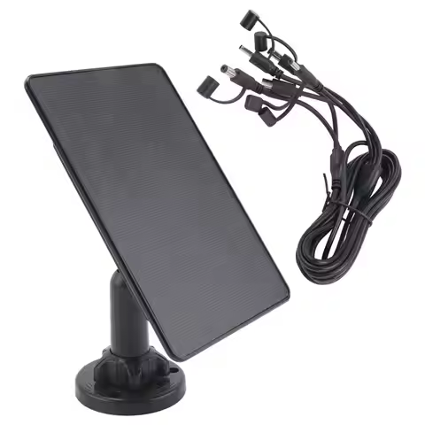 A98E-12V/1A 6V/2A Solar Panel Micro-USB+Type-C Outdoor Solar Cells Solar Panels For Security Camera 