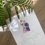 【加購】客製似顏繪結婚書約/結婚書約夾/人像繪製(書約一式兩份)