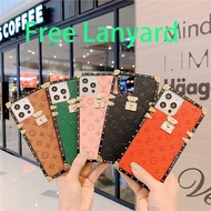 Bamboo Skewer Case Luxury Square for OPPO Realme C21Y C35 9i/A36/A76 4G C21 C20/C11 2021 C15/C25 C17