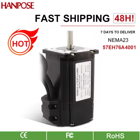 57EH76A4001 2.2N.m 57x76mm CL57 drive 57 Closed Loop Servo stepper motor with Driver CNC Controller