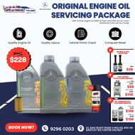 Car Servicing - Mercedes Benz Original Engine Oil 6L Service Package | 0W20 5W30 5W40