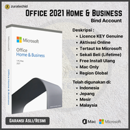 Microsoft Office 2021 Home & Business Mac – Bind Account | Digital License Key Original Microsoft Li