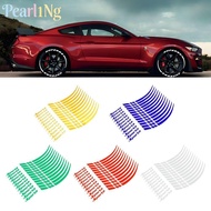 PEARLTH Wheel Decal Tape Sticker, Sports 18-21 Inch Motorcycle Bicycle Wheel Rim Stripe, Multifuncti