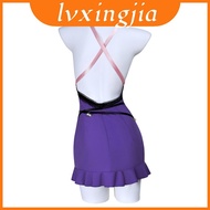 Final Fantasy Tifa Lockhart Cosplay Purple Dress For Halloween Costume Events