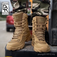 D-R (In Stock) Sport Army Men's 511 Tactical Boots Outdoor Hiking High Top Combat Swat Boot Kasut Ta