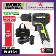 WORX 12V Brushless Impact Drill WU131 - 1 Year Warranty ( WORX IMPACT DRILL WORX CORDLESS DRILL WORX