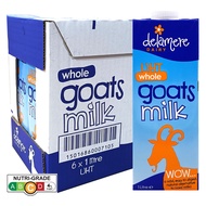 Delamere Dairy UHT Whole Goats Milk 6 x 1L - Case