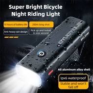 Aluminum Alloy Bike Light Waterproof 600/8000/1000 Lumen Type-C Rechargeable Bike Accessories