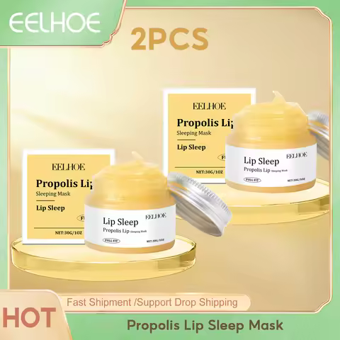 Eelhoe Propolis Lip Sleep Mask Lasting Nourishing Keep Plumping Non Stick Improving Dry Dullness Nig