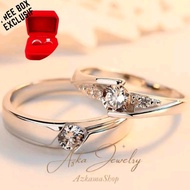 Cincin Tunangan/Cincin Couple/cincin Sterling perak 925/Cincin Couple