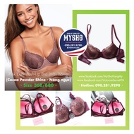 [36B/B80] Cocoa Powder Shine Bra - Breast Enhancement