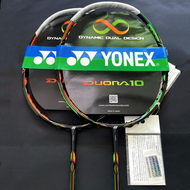 Yonex Badminton Racket Original DUORA10 4U 25-27lbs Fiber Full Carbon Aluminum Professional Traning Fitness Outdoor and Indoor Sports Racket for Badminton