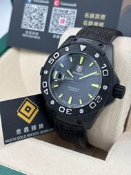 二手 USED  TAG HEUER 泰格豪雅 AQUARACER 500M WAJ2180 黑色 自動上鏈 淨錶 WATCH ONLY