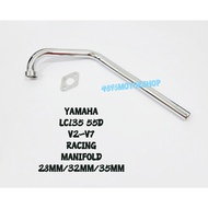 RACING MANIFOLD MANIFUL CHROME STEEL Y15ZR V1 V2 LC135 V1 V2 V3 V4 V5 V6 V7 55D 55C 4S 5S LC Y15 28M