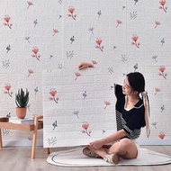 Adhesive Wallpaper Dinding 3D Wallpaper Brick Foam Stickers Wall Stickers Wallpaper Waterproof Self-