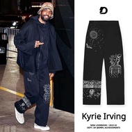 ✹ ∈ ♞,♘2024 New Kyrie Irving Pant for men Ink Printed Training Basketball Cotton SweatPants America