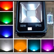 Terbaru Lampu Sorot RGB Warna Warni 50 Watt / 100 Watt