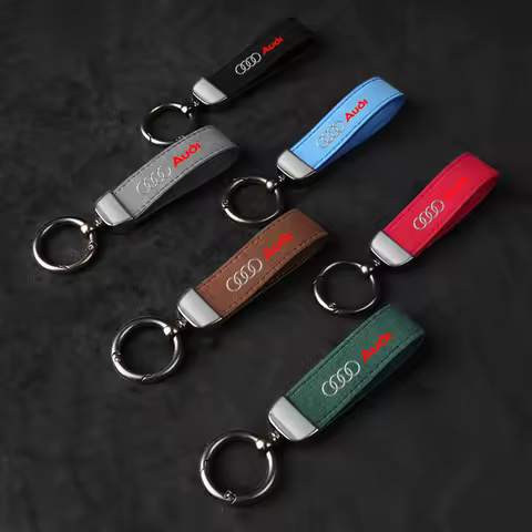Men Women Anti-loss Keychain Car Keyring Ring For Audi Sline A3 A4 B8 8P B9 8V B6 A5 B7 A1 A6 C6 Q3 