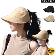 Women Hat Sun Hat Topi Pantai Wanita Beach Bucket Hat Foldable Adjustable UV Hat Sunproof Sunscreen 