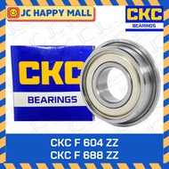CKC F 604 ZZ 606 608 673 686 688 Flange Ball Bearing 2-Sided Steel Cover