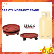 Gas Stand Trolley with Roller Wheels Troli Tangki Gas Beroda