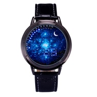 MINILUJIA LED Touch Screen Watch Unique Cool Watch Meteor Shower/Wish Tree Brain/Universe Milky Way/
