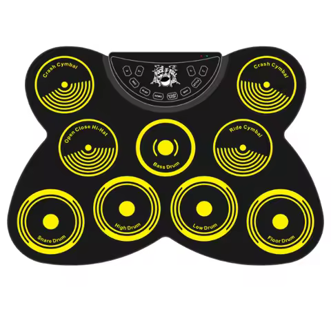Color Electronic Drum With Speaker Built-in Lithium Electric Instrument Silicone Hand-rolled Electro