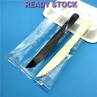 READY STOCK INDIVIDUAL PACK CAKE KNIFE PLASTIC WHOLESALES PISAU KEK BORONG