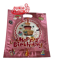 Kantong HBD SALUR 237x275cm Tas Plastik / Plastik Snack Ulang Tahun ( isi 10 lembar )