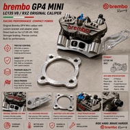 RXZ LC135 V8 4S Original Brembo GP4 Mini 82MM Siap Bracket Brake Caliper Depan Front 4Pot 100% MADE 