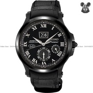 SEIKO SNP045P1 Men's Analog Watch PREMIER Perpetual Calendar Kinetic 40mm Leather Strap Black *Origi