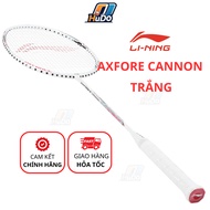 Lining Axforce Cannon badminton racket in White - Lining Cannon 4U fully manual pre-tensioned racket