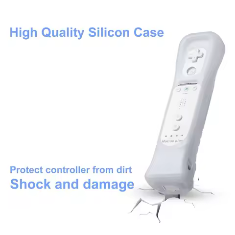 T10C!2Pcs Motion Plus Adapter Accelerator With Silicon Case Motion Plus Sensor Controller Use For Wi