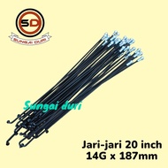 20 Inch Children's Bicycle Spokes 14G X 187Mm