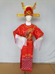 อุปกรณ์ละคร Peking Opera เครื่องแต่งกายเจ้าสาว หมวกขันเงิน หมวกขันเงิน หมวกเทพเจ้าของโชคลาภ สีดำและแ