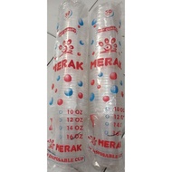 Cup Gelas Plastik Merak Plus Datar Uk 12Oz 16Oz 22Oz Gelas Boba, Thai