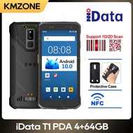 4G+64GB PDA Moblie Data Terminal Android 10 Google GMS 1D 2D Barcode Scanner iData T1 Supports Play 
