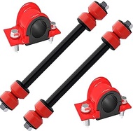 6 PC Front Sway Bar Link Kit + Front CODE RED EXTREME Bracket/Bushing Kit FITS Explorer, Explorer Sp